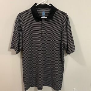 Men’s PGA Tour striped Polo3 button, very good condition Size Large